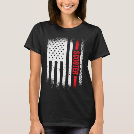 Sport Vs Vlag Scooter  5 T-shirt (Voorkant)