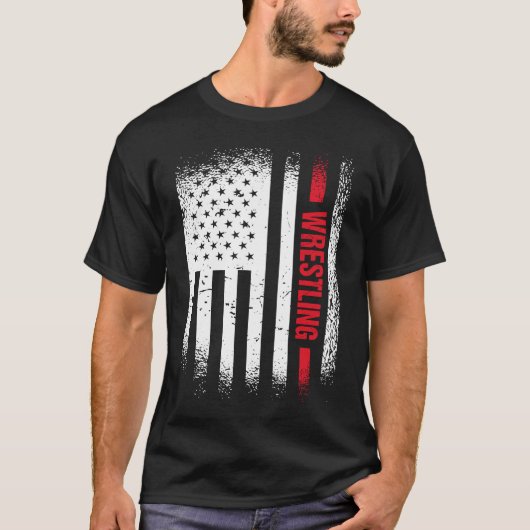 Sport Vs Vlag Worstelen 6 T-shirt (Voorkant)