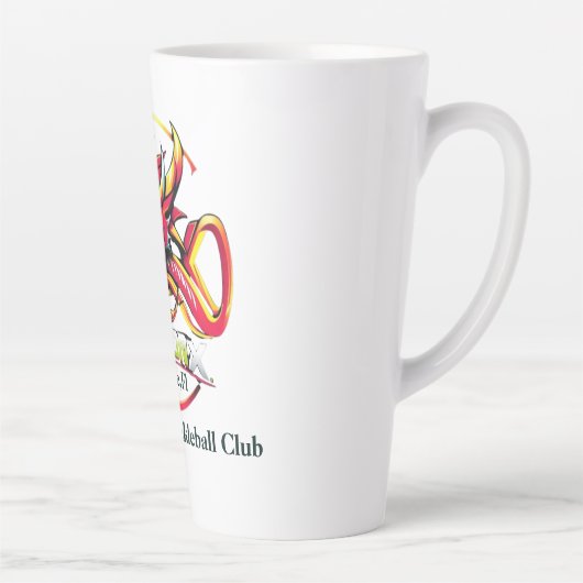 Sport water bottle Dragon X Pickleball Team Latte Mok (Rechts)