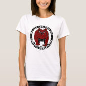 Sport We laten de honden uit atletische bulldog ma T-shirt (Voorkant)