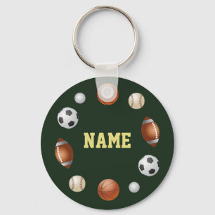 Sport World - Gepersonaliseerde Sleutelhanger - Gr