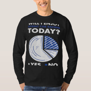 Sport zal ik genieten van de racesport t-shirt