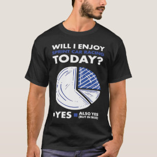 Sport zal ik genieten van de racesport t-shirt