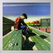  sport, zand Football ventilator met Megafone Poster (Voorkant)