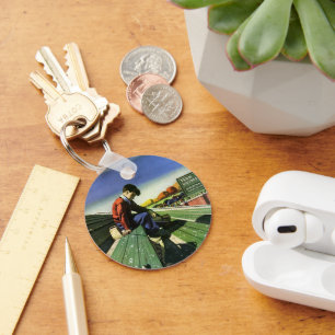  sport, zand Football ventilator met Megafone Sleutelhanger