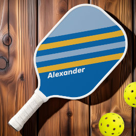 Sport Zeezijde Strepen met Naam Pickleball Paddle