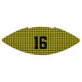 Sport Zwart Goud Check Team Nummer Leeftijd American Football (Paneel)