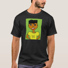 sport zwart kind cartoon t-shirt