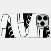 Sport Zwart Sneakers iPhone 16 Pro Max Hoesje (Achterkant (horizontaal))