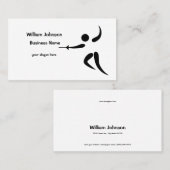 Sportafsluiter Visitekaartje (Voorkant / Achterkant)