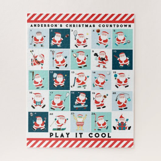 Sportagenda voor Kerstmis Legpuzzel (Verticaal)