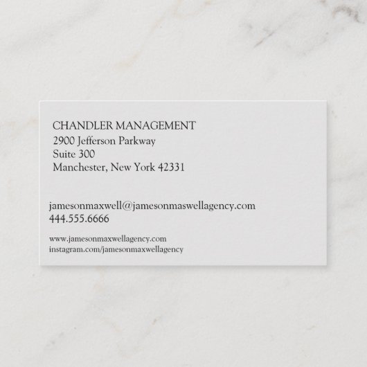 sportagent visitekaartje (Achterkant)