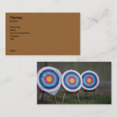 Sportartikelen (Boogschieten op rug) Profielkaart Visitekaartje (Voorkant / Achterkant)