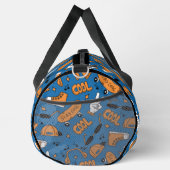 Sportartikelen Design, Sinaasappel Wit op Blauw Plunjezak (Rechts)