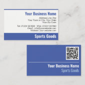 Sportartikelen QR-code Visitekaartje (Voorkant / Achterkant)