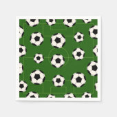 Sportartikelen voor voetballen servetten (Voorkant)