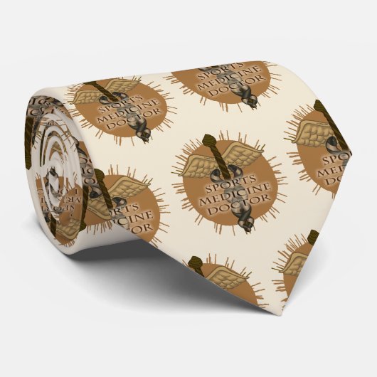 Sportarts caduceus stropdas (Opgerold)