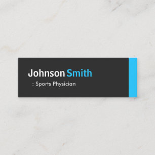 Sportarts - Personal Aqua Blue Mini Visitekaartje