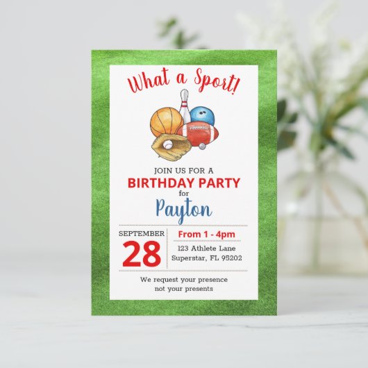 Sportatlete Alle sterren Kaart (Staand voorkant)