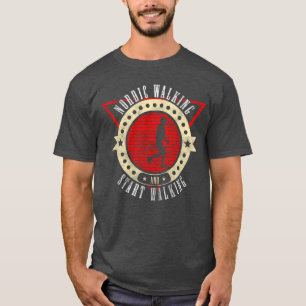 Sportatleten wandelen vintage grappig t-shirt