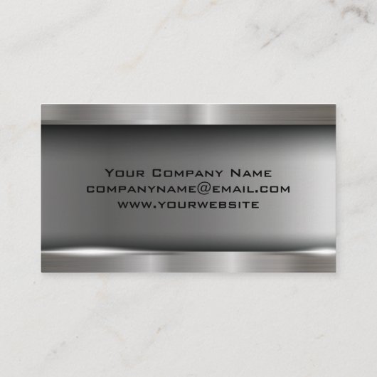 Sportauto Auto Toerenteller Logo | Metaal Visitekaartje (Achterkant)