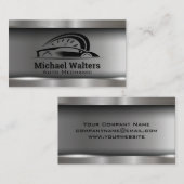 Sportauto Auto Toerenteller Logo | Metaal Visitekaartje (Voorkant / Achterkant)