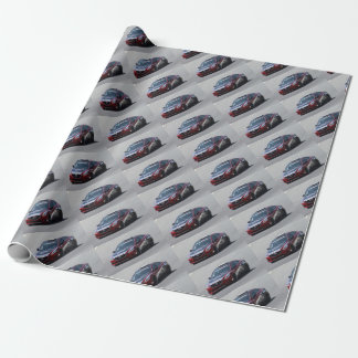 Sportauto automatisch racen cadeaupapier