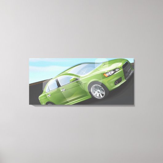 Sportauto Canvas Afdruk (Voorkant)