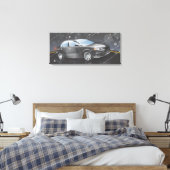 Sportauto Canvas Afdruk (Insitu (Slaapkamer))