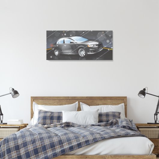 Sportauto Canvas Afdruk (Insitu (Slaapkamer))