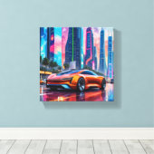 Sportauto Canvas Afdruk (Insitu (Houten vloer))