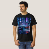 Sportauto gestileerde T-shirt (Voorkant volledig)