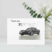 Sportauto Hartelijk dank Bedankkaart (Staand voorkant)