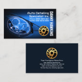Sportauto koplampen Auto Detailing Visitekaartje (Voorkant / Achterkant)