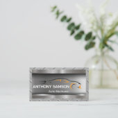 Sportauto Logo | Metaal | Autodiensten Visitekaartje (Staand voorkant)