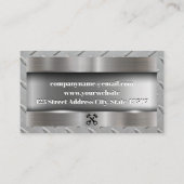 Sportauto Logo | Metaal | Autodiensten Visitekaartje (Achterkant)