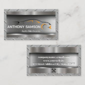 Sportauto Logo | Metaal | Autodiensten Visitekaartje (Voorkant / Achterkant)