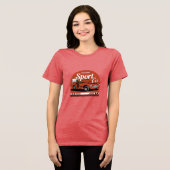 Sportauto meisje Tri-Blend shirt (Voorkant volledig)
