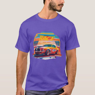 Sportauto meisje vriendin meisje t-shirt