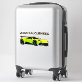 Sportauto met strak design en moderne esthetiek sticker (Koffer)