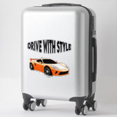 Sportauto met strak design en moderne esthetiek sticker (Koffer)