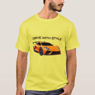 Sportauto met strak design en moderne esthetiek t-shirt