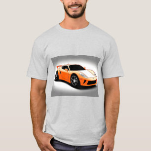 Sportauto met strak ontwerp en moderne esthetiek t-shirt