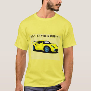 Sportauto met strak ontwerp en moderne esthetiek t-shirt