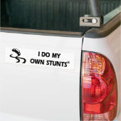 Sportauto M'n Eigen Stunts Bumpersticker (Op Truck)