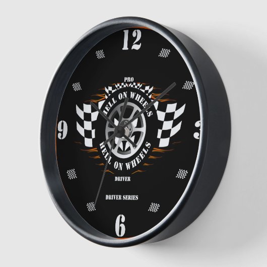 Sportauto Racing Geruite vlag Pro Driver Garage (Hoek)