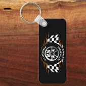 Sportauto Racing Geruite vlag Street Racer Pro Sleutelhanger (Voorkant)