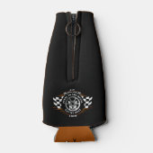 Sportauto Racing Geruite Vlaggen Wiel Flames Pro Flesjeskoeler (Achterkant)