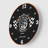 Sportauto Racing Home Winkel Wandkamer Pro Driver Grote Klok (Hoek)