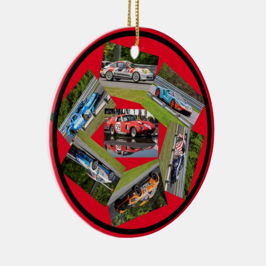 Sportauto-racisme Keramisch Ornament (Rechts)